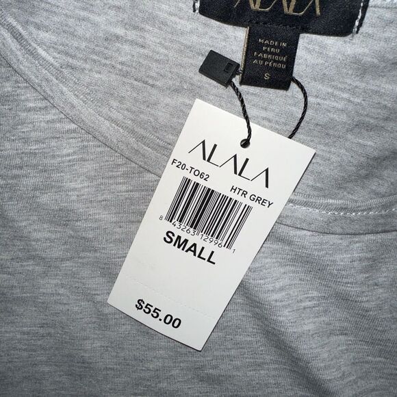 ALALA SIZE SMALL COLOR HEATHER GREY NWT MSRP $ 55.00 - Picture 12 of 14